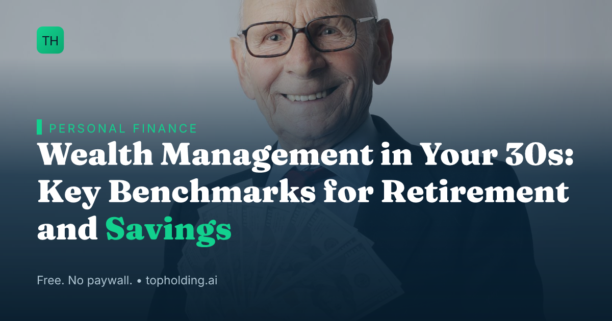 Wealth Management in Your 30s: Key Benchmarks for Retirement and Savings