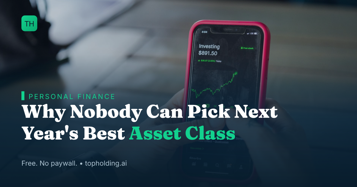 Why Nobody Can Pick Next Year's Best Asset Class