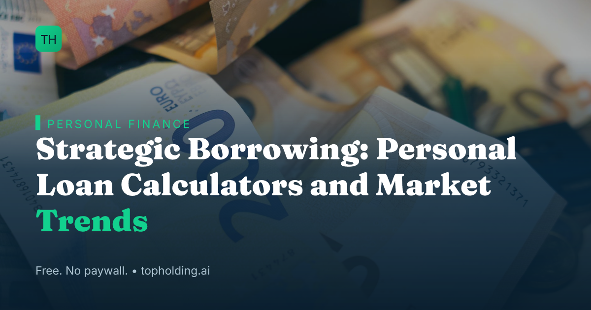 Strategic Borrowing: Personal Loan Calculators and Market Trends