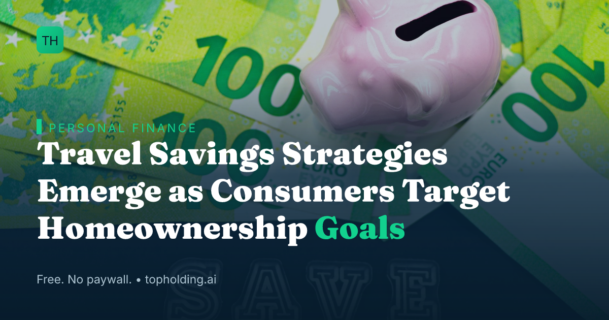 Travel Savings Strategies Emerge as Consumers Target Homeownership Goals