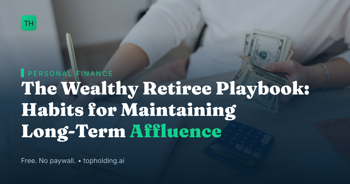 The Wealthy Retiree Playbook: Habits for Maintaining Long-Term Affluence