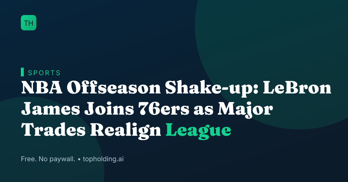 NBA Offseason Shake-up: LeBron James Joins 76ers as Major Trades Realign League