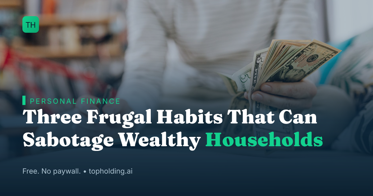 Three Frugal Habits That Can Sabotage Wealthy Households