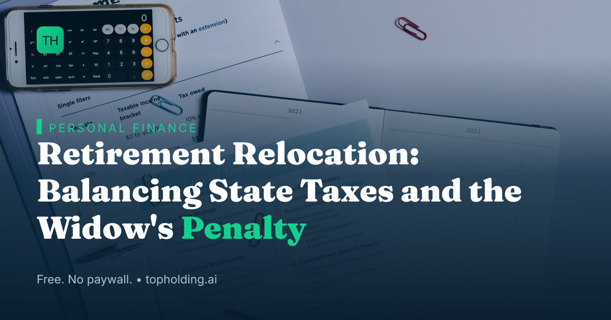 Retirement Relocation: Balancing State Taxes and the Widow's Penalty