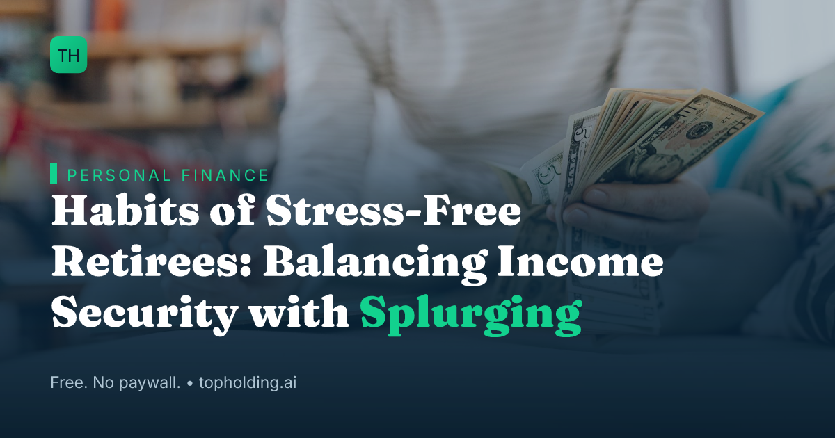 Habits of Stress-Free Retirees: Balancing Income Security with Splurging