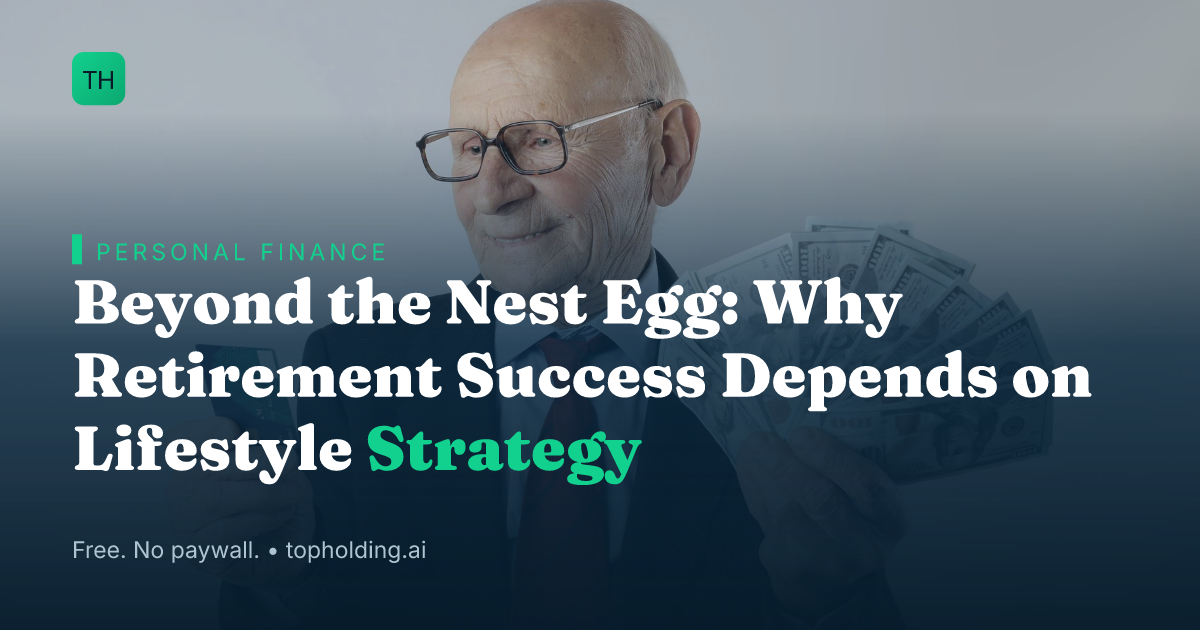 Beyond the Nest Egg: Why Retirement Success Depends on Lifestyle Strategy