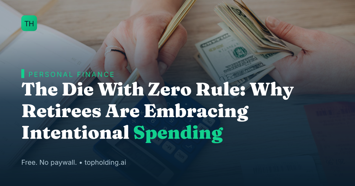 The Die With Zero Rule: Why Retirees Are Embracing Intentional Spending