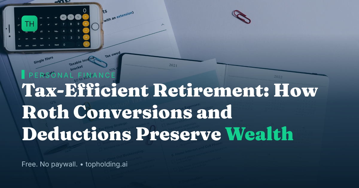 Tax-Efficient Retirement: How Roth Conversions and Deductions Preserve Wealth