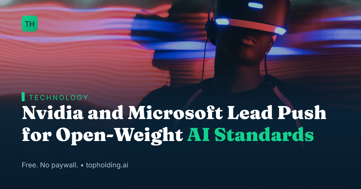 Nvidia and Microsoft Lead Push for Open-Weight AI Standards