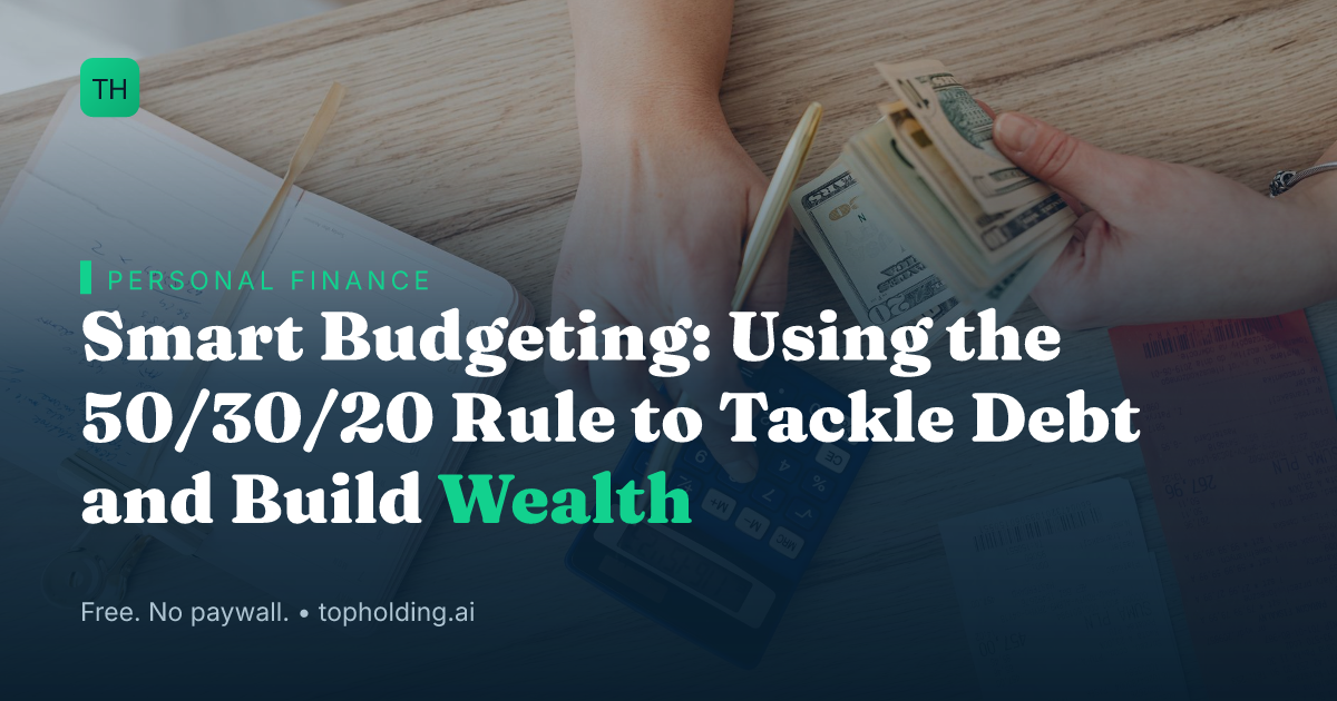 Smart Budgeting: Using the 50/30/20 Rule to Tackle Debt and Build Wealth