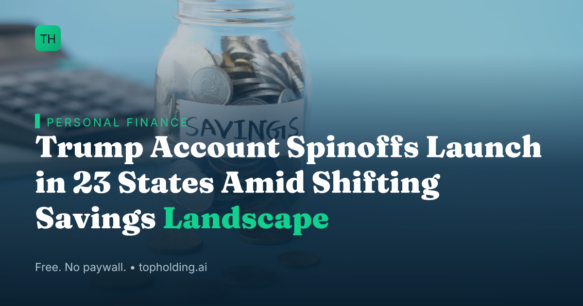 Trump Account Spinoffs Launch in 23 States Amid Shifting Savings Landscape