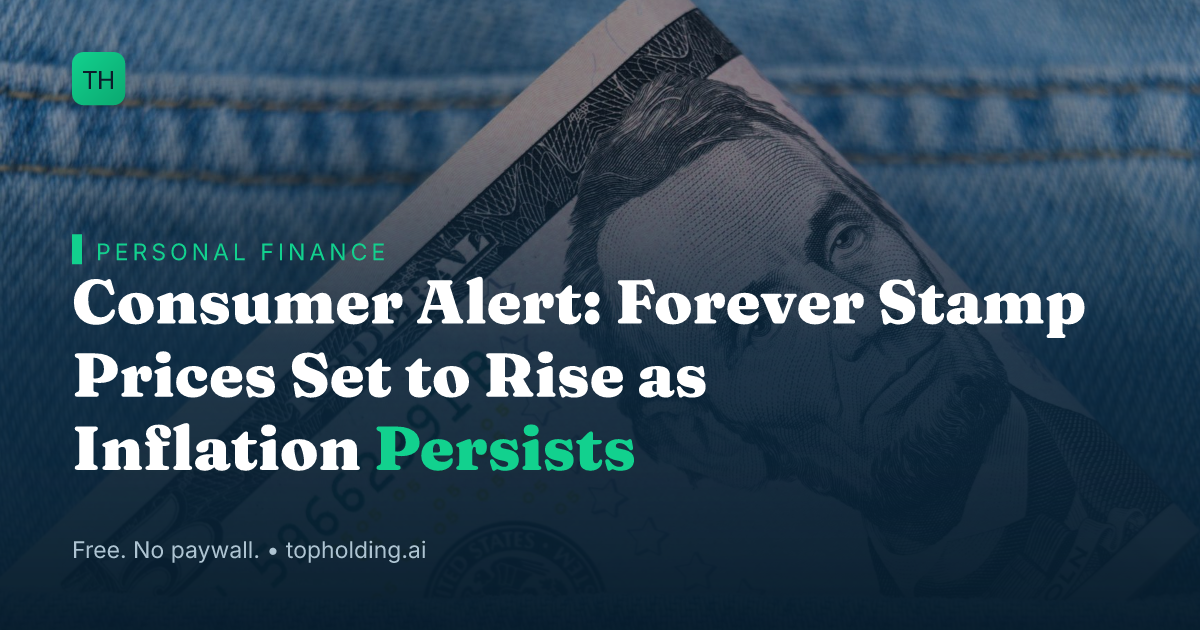 Consumer Alert: Forever Stamp Prices Set to Rise as Inflation Persists