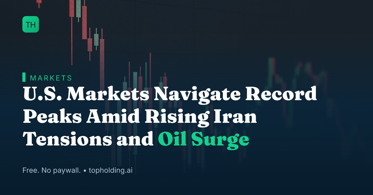U.S. Markets Navigate Record Peaks Amid Rising Iran Tensions and Oil Surge