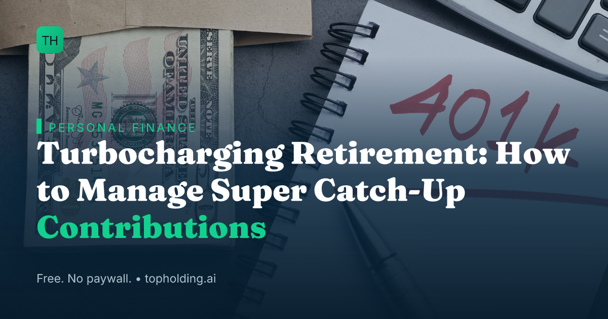 Turbocharging Retirement: How to Manage Super Catch-Up Contributions