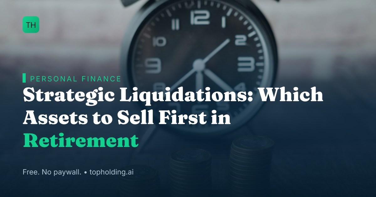 Strategic Liquidations: Which Assets to Sell First in Retirement