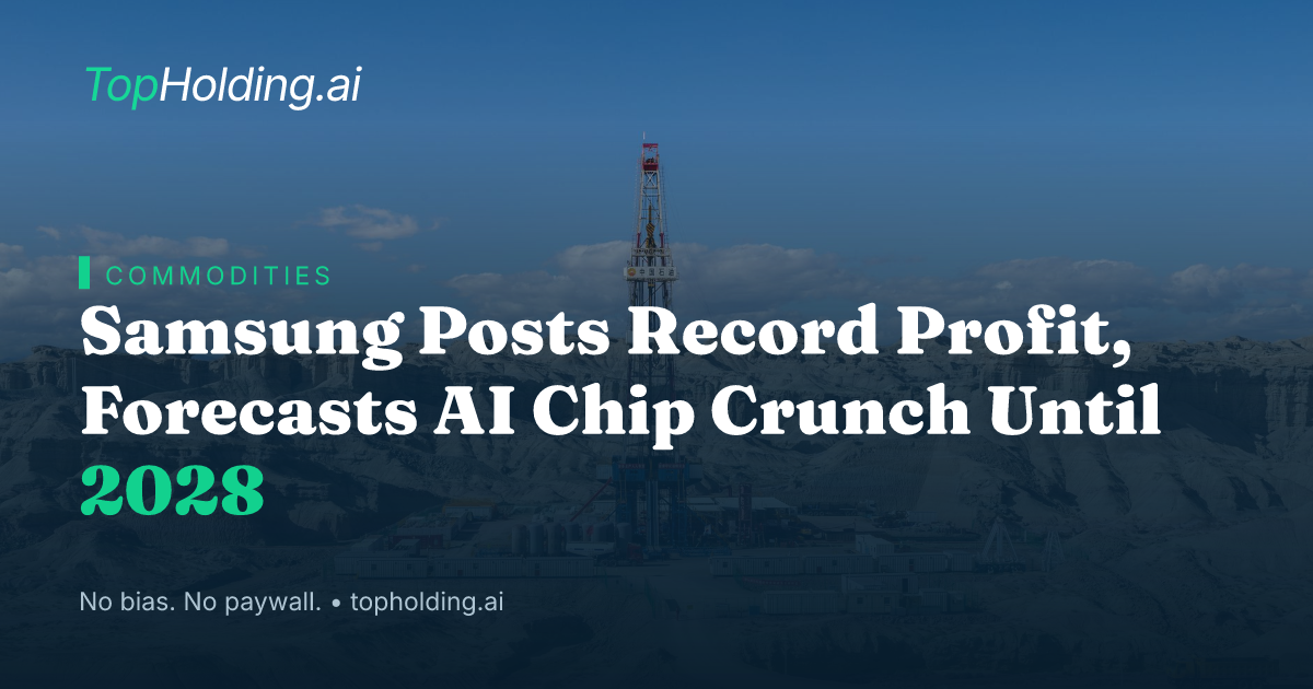 Samsung Posts Record Profit, Forecasts AI Chip Crunch Until 2028