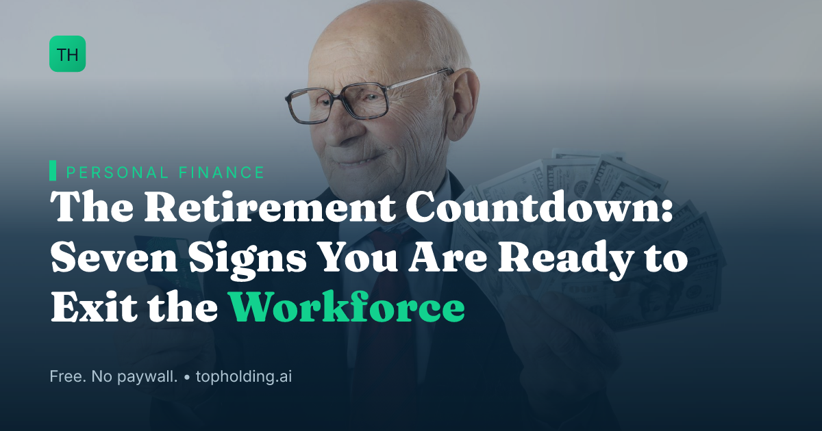 The Retirement Countdown: Seven Signs You Are Ready to Exit the Workforce