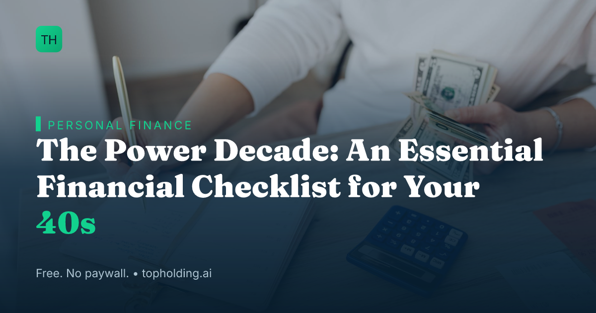 The Power Decade: An Essential Financial Checklist for Your 40s