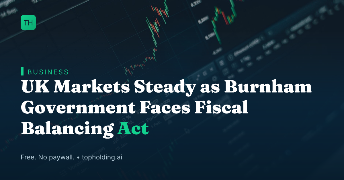 UK Markets Steady as Burnham Government Faces Fiscal Balancing Act