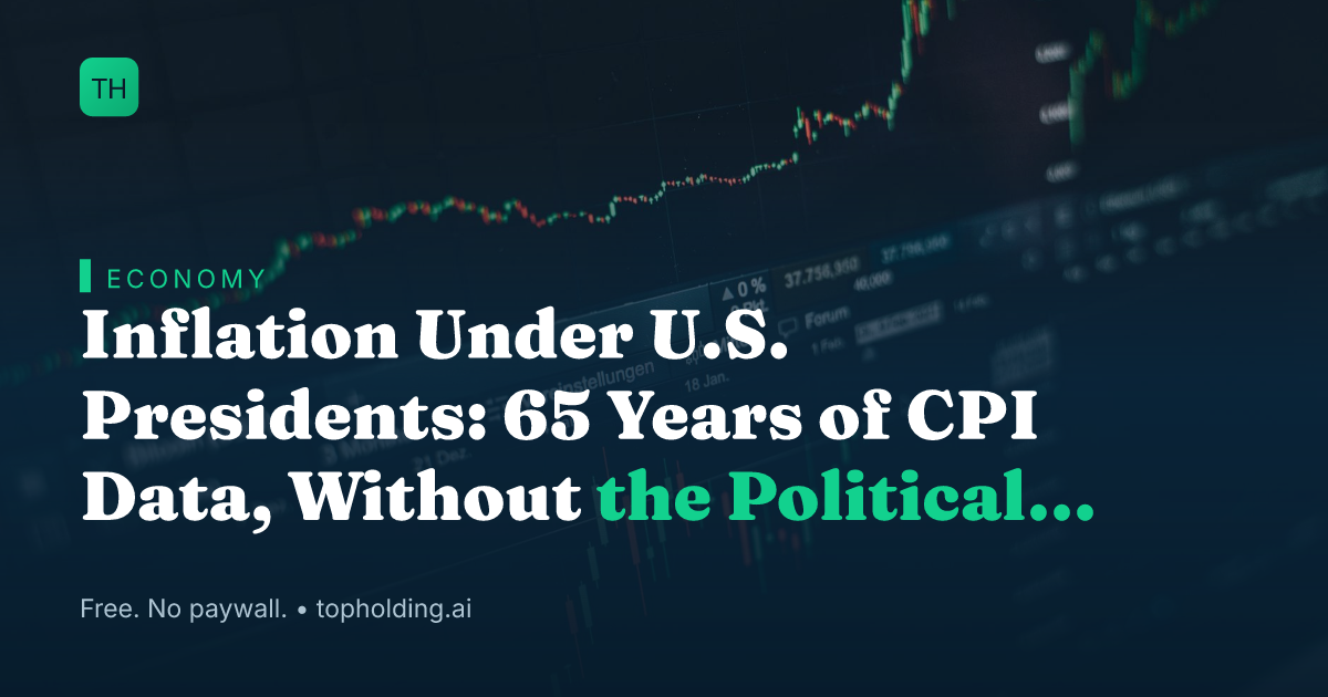 Inflation Under U.S. Presidents: 65 Years of CPI Data, Without the Political Spin