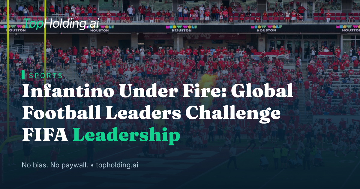 Infantino Under Fire: Global Football Leaders Challenge FIFA Leadership