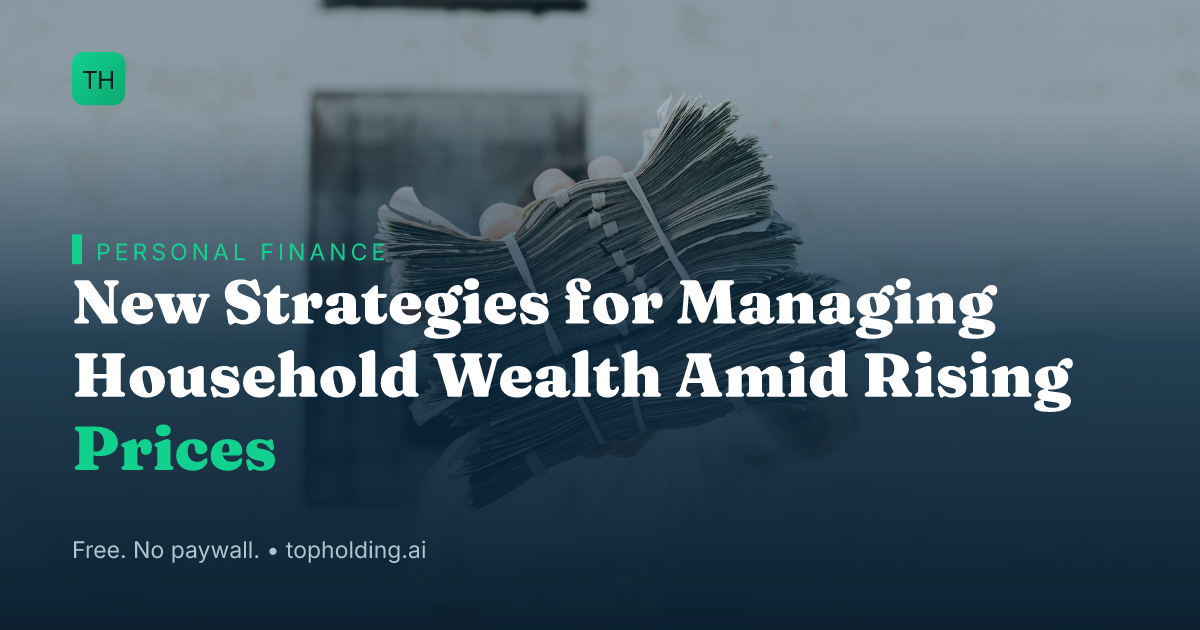 New Strategies for Managing Household Wealth Amid Rising Prices