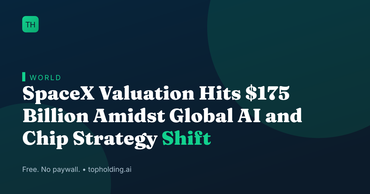 SpaceX Valuation Hits $175 Billion Amidst Global AI and Chip Strategy Shift