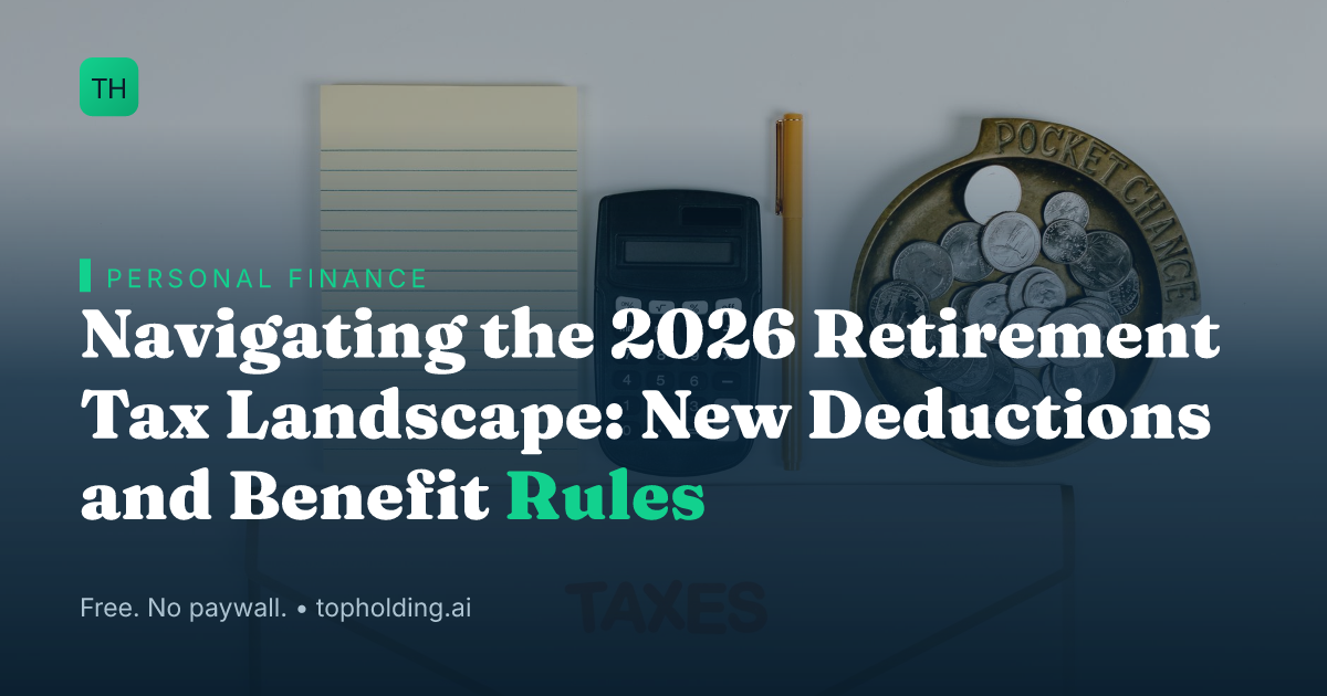Navigating the 2026 Retirement Tax Landscape: New Deductions and Benefit Rules