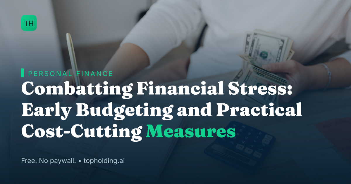 Combatting Financial Stress: Early Budgeting and Practical Cost-Cutting Measures