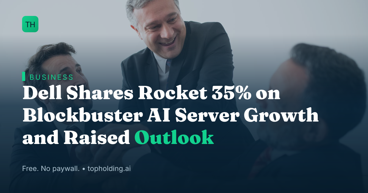 Dell Shares Rocket 35% on Blockbuster AI Server Growth and Raised Outlook