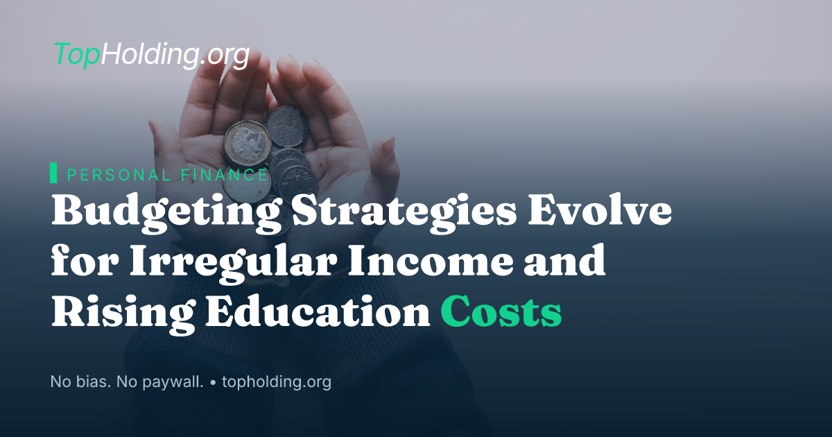 Budgeting Strategies Evolve for Irregular Income and Rising Education Costs