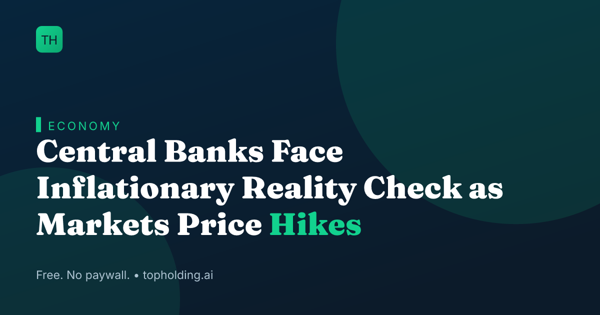 Central Banks Face Inflationary Reality Check as Markets Price Hikes
