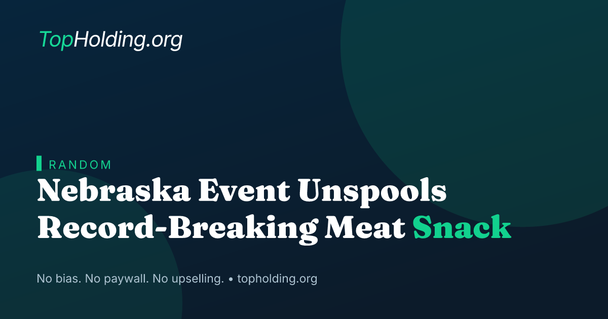 Nebraska Event Unspools Record-Breaking Meat Snack