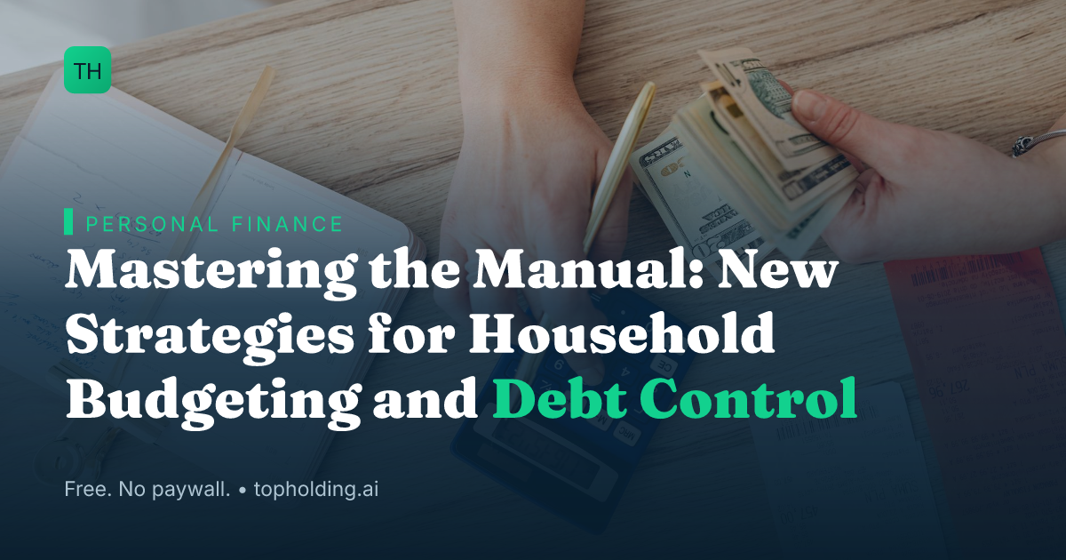 Mastering the Manual: New Strategies for Household Budgeting and Debt Control