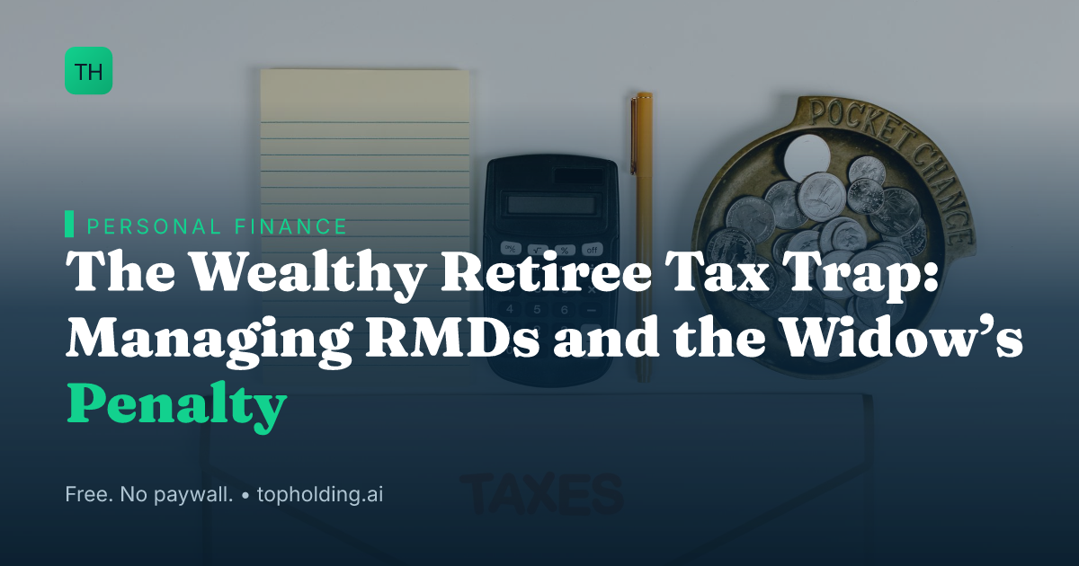 The Wealthy Retiree Tax Trap: Managing RMDs and the Widow’s Penalty
