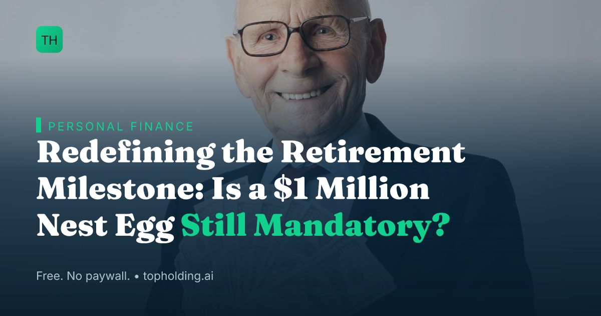 Redefining the Retirement Milestone: Is a $1 Million Nest Egg Still Mandatory?