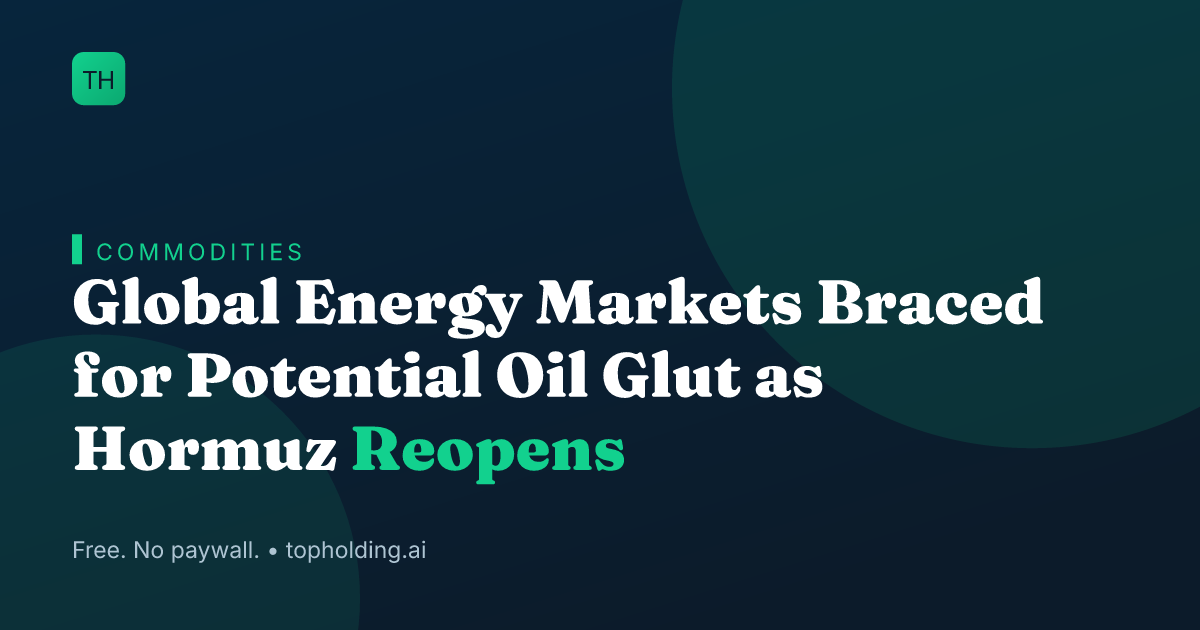Global Energy Markets Braced for Potential Oil Glut as Hormuz Reopens