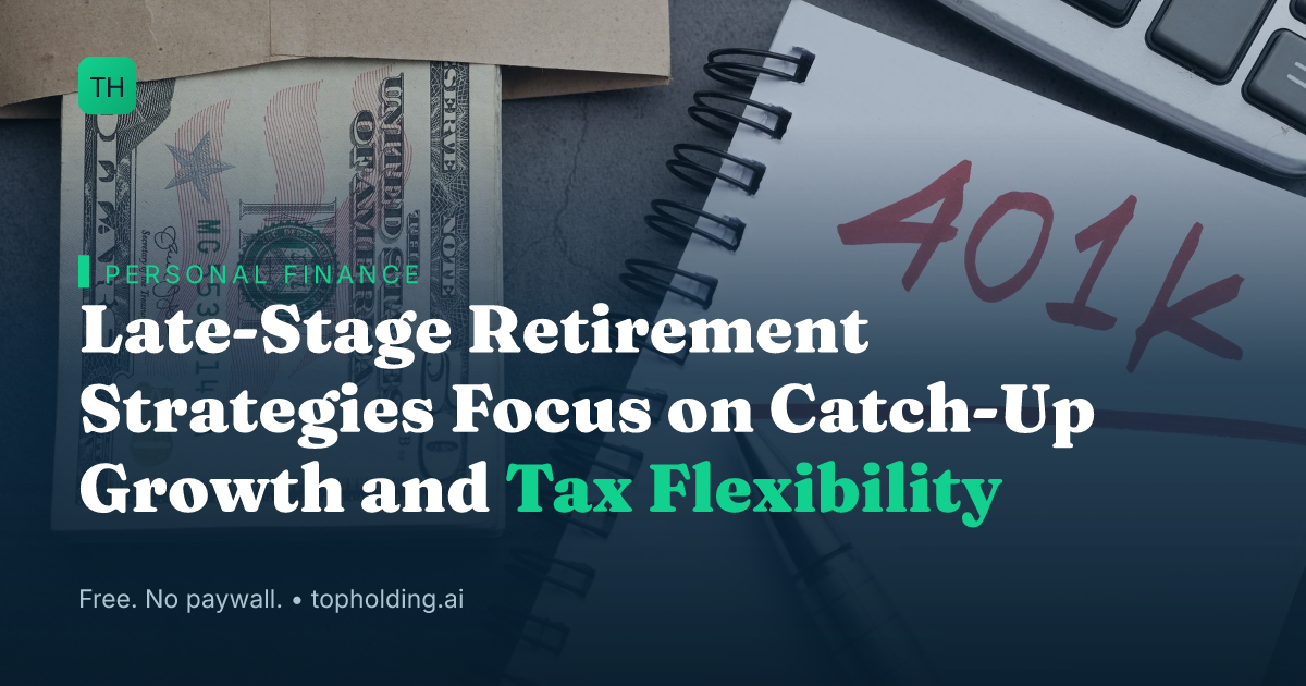 Late-Stage Retirement Strategies Focus on Catch-Up Growth and Tax Flexibility