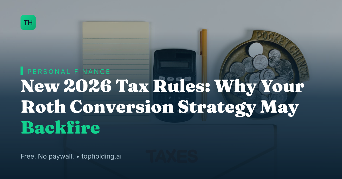 New 2026 Tax Rules: Why Your Roth Conversion Strategy May Backfire