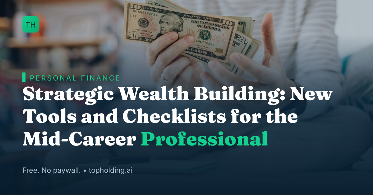 Strategic Wealth Building: New Tools and Checklists for the Mid-Career Professional