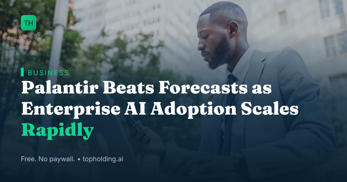 Palantir Beats Forecasts as Enterprise AI Adoption Scales Rapidly