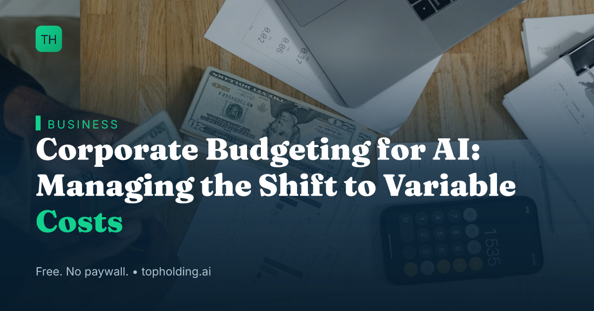 Corporate Budgeting for AI: Managing the Shift to Variable Costs