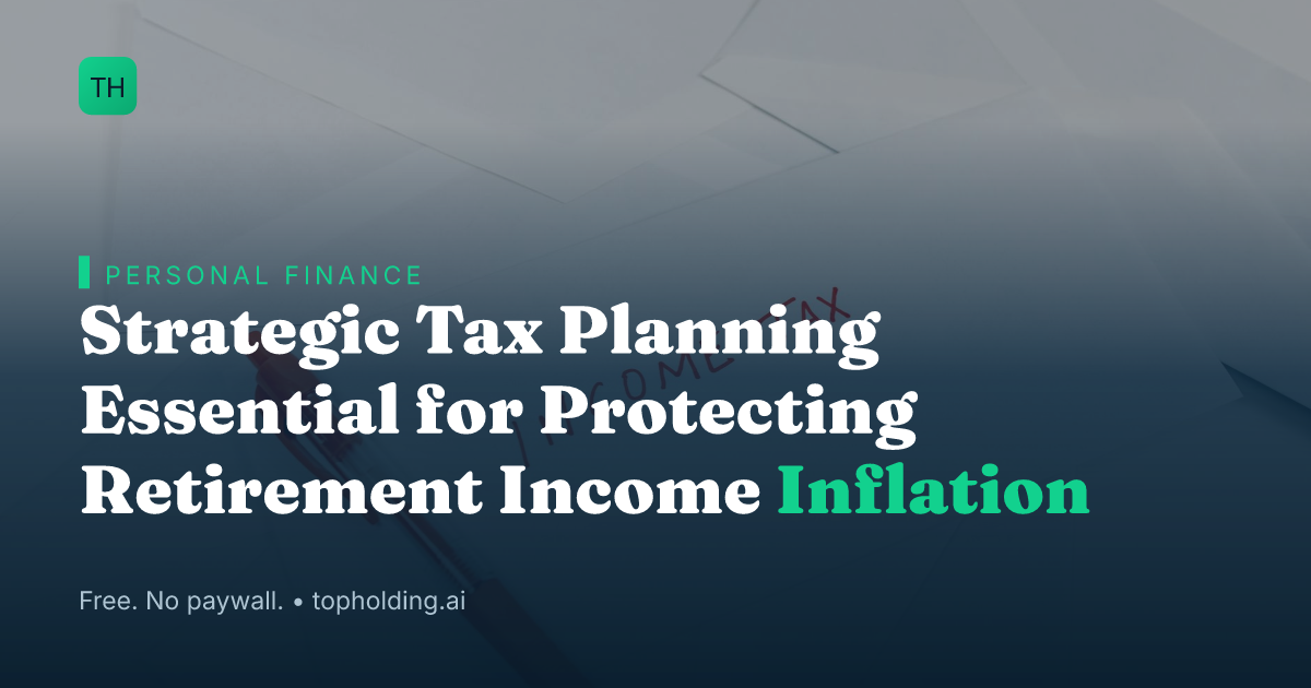 Strategic Tax Planning Essential for Protecting Retirement Income Inflation