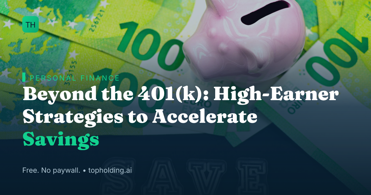 Beyond the 401(k): High-Earner Strategies to Accelerate Savings