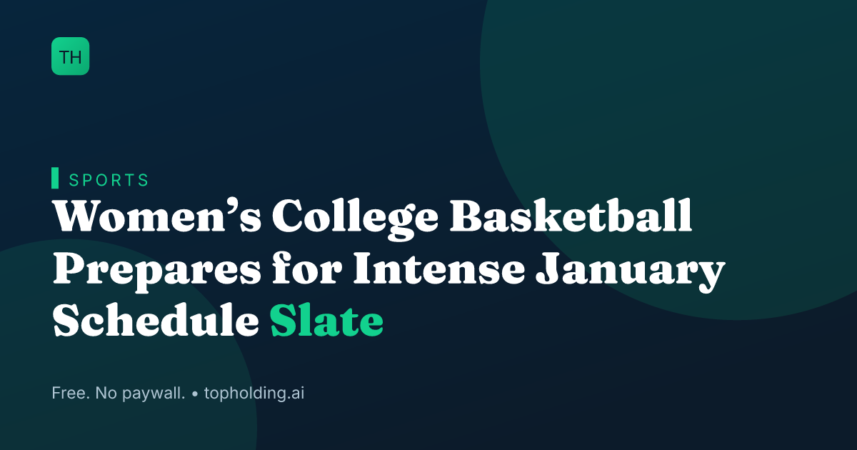 Women’s College Basketball Prepares for Intense January Schedule Slate
