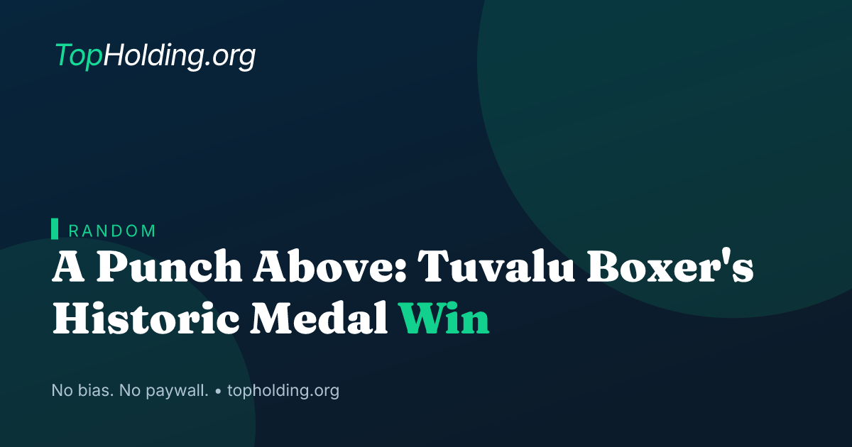 A Punch Above: Tuvalu Boxer's Historic Medal Win