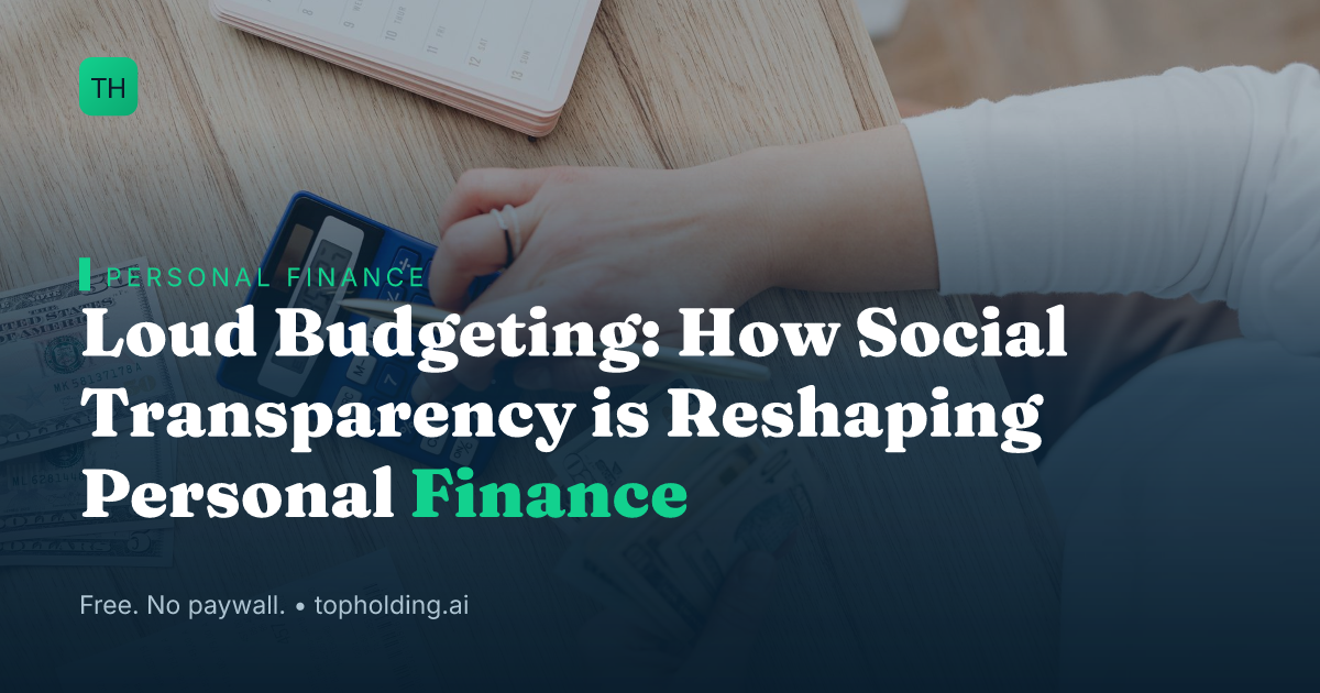 Loud Budgeting: How Social Transparency is Reshaping Personal Finance