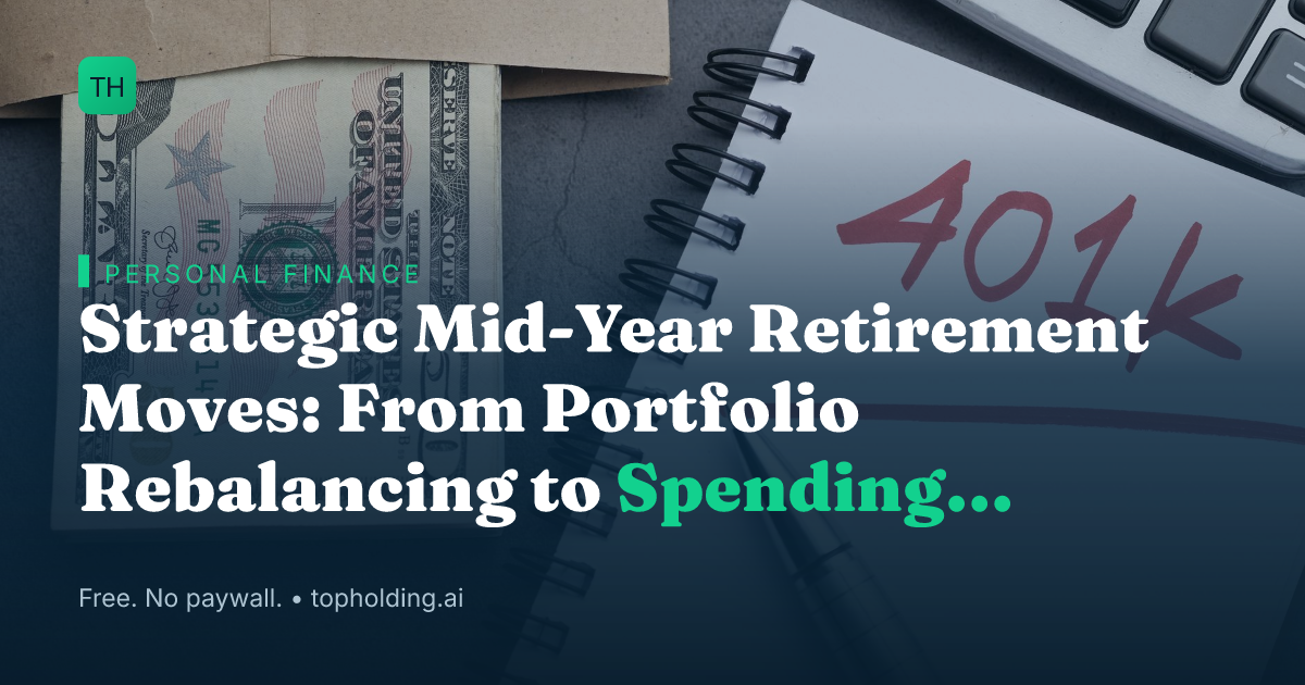 Strategic Mid-Year Retirement Moves: From Portfolio Rebalancing to Spending Lessons