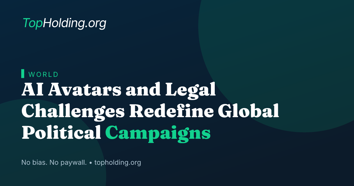 AI Avatars and Legal Challenges Redefine Global Political Campaigns