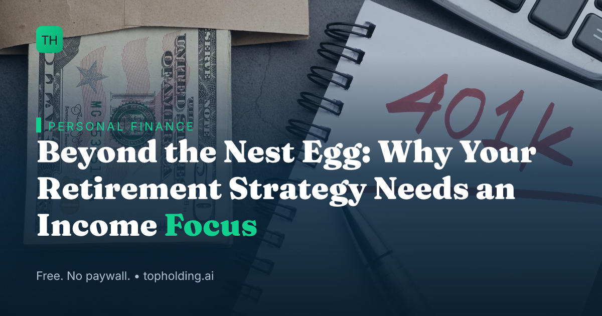 Beyond the Nest Egg: Why Your Retirement Strategy Needs an Income Focus